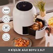 Karaca Multifry Single Pan Beyaz Yağsız Fritöz 3,5 L